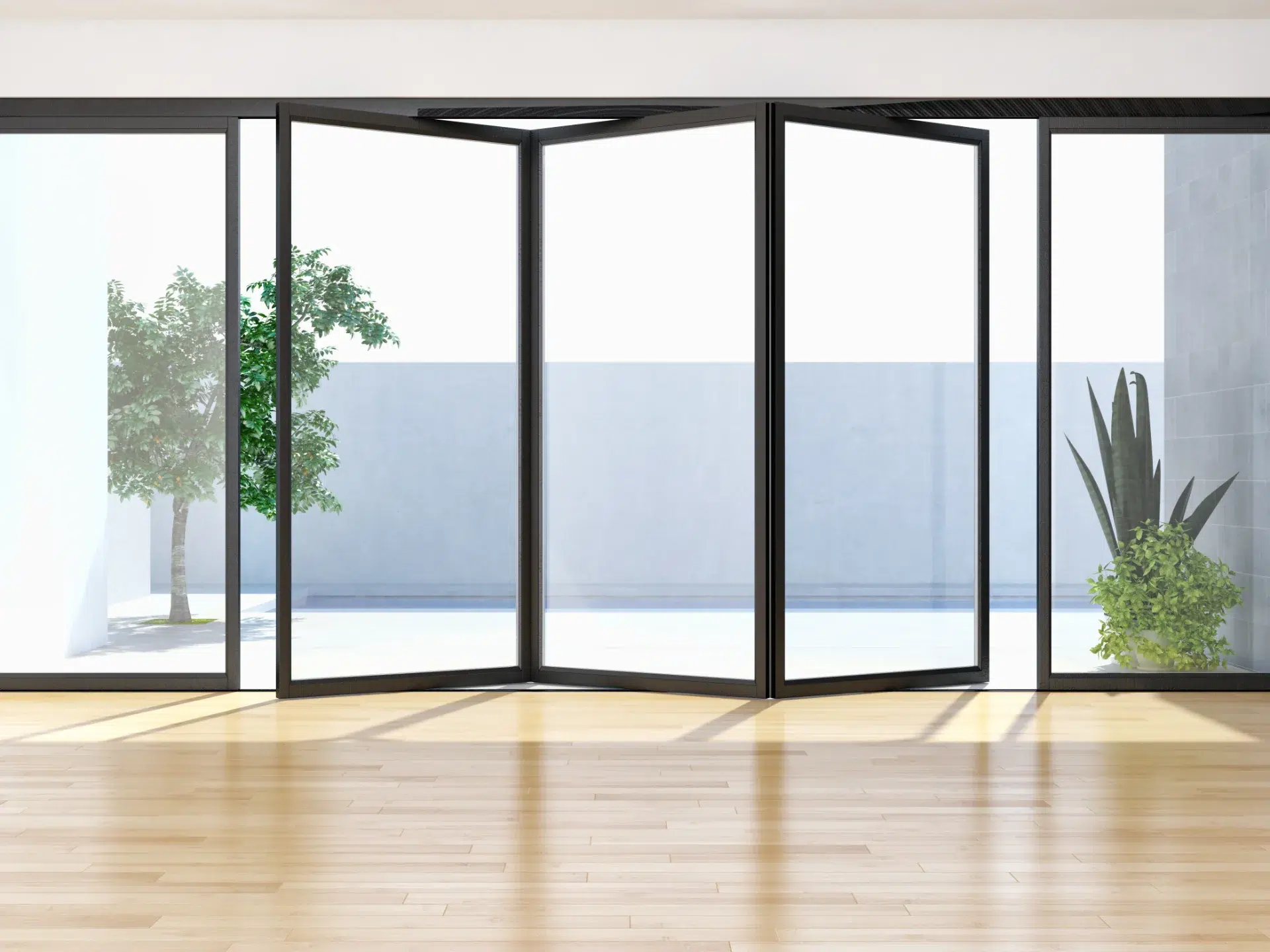 VLX 100 Bifold / Folding Door in Wellington, FL | TruePane Windows & Doors - detail 1