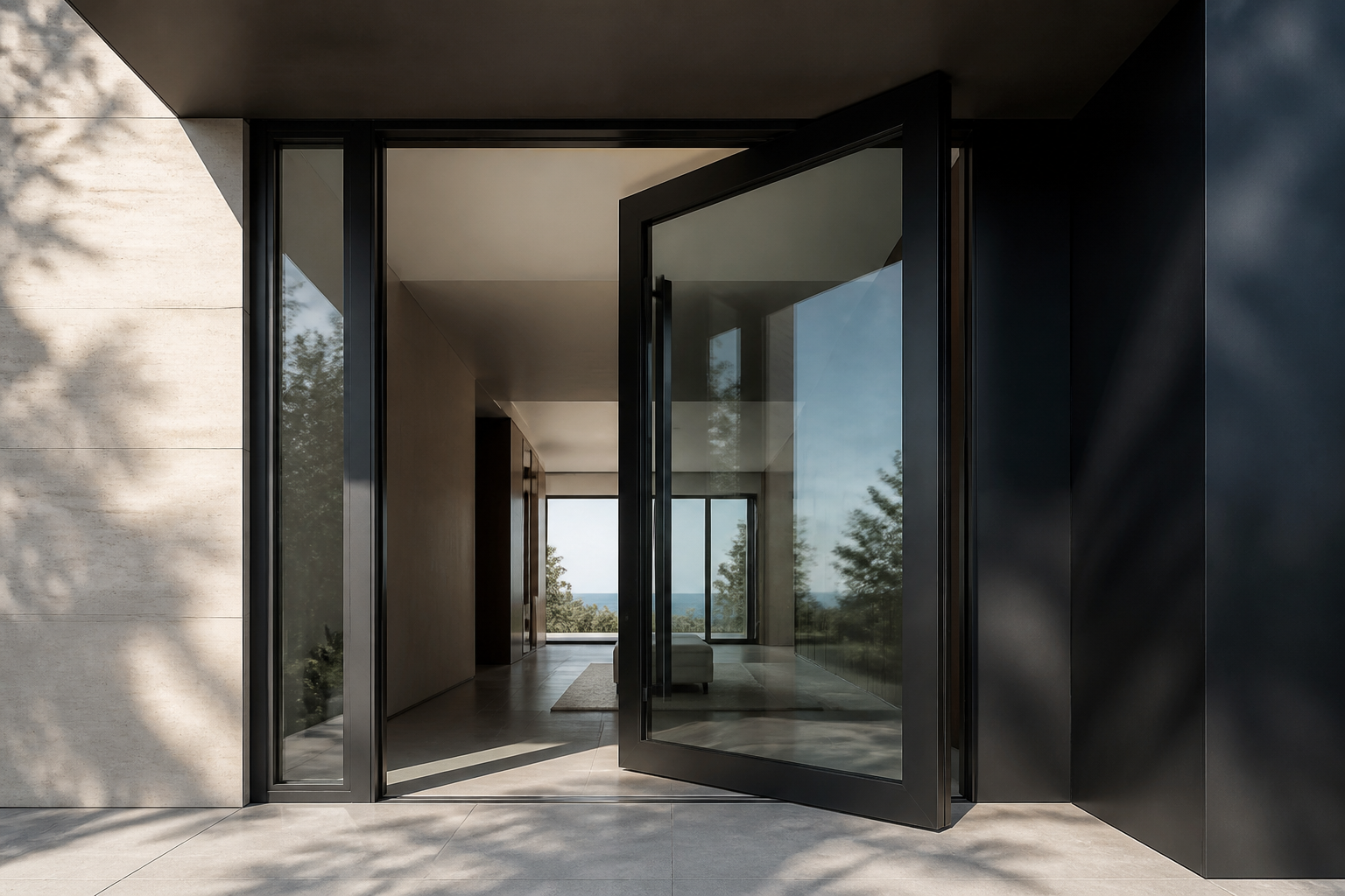 VLX 100 Pivot Door in Wellington, FL | TruePane Windows & Doors - detail 2